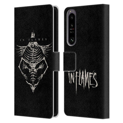 In Flames Metal Grunge Jesterhead Bones Leather Book Wallet Case Cover For Sony Xperia 1 IV