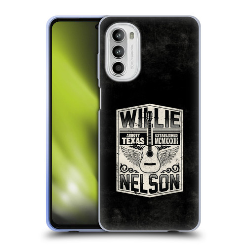 Willie Nelson Grunge Flying Guitar Soft Gel Case for Motorola Moto G52