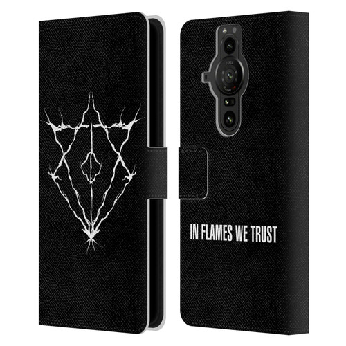 In Flames Metal Grunge Jesterhead Logo Leather Book Wallet Case Cover For Sony Xperia Pro-I