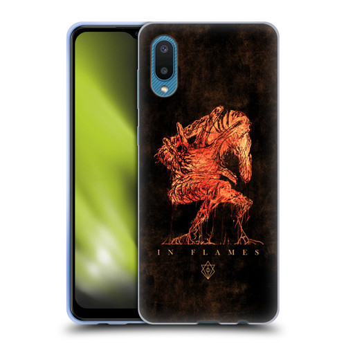 In Flames Metal Grunge Creature Soft Gel Case for Samsung Galaxy A02/M02 (2021)