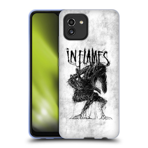 In Flames Metal Grunge Big Creature Soft Gel Case for Samsung Galaxy A03 (2021)