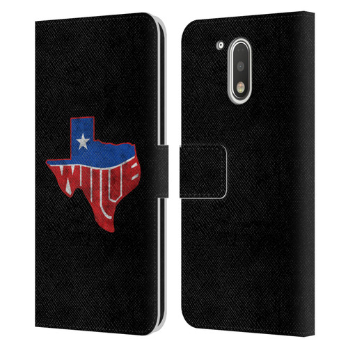 Willie Nelson Grunge Texas Leather Book Wallet Case Cover For Motorola Moto G41