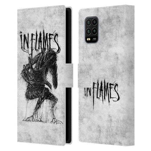 In Flames Metal Grunge Big Creature Leather Book Wallet Case Cover For Xiaomi Mi 10 Lite 5G