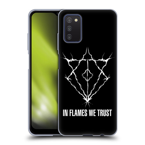 In Flames Metal Grunge Jesterhead Logo Soft Gel Case for Samsung Galaxy A03s (2021)