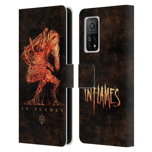 In Flames Metal Grunge Creature Leather Book Wallet Case Cover For Xiaomi Mi 10T 5G