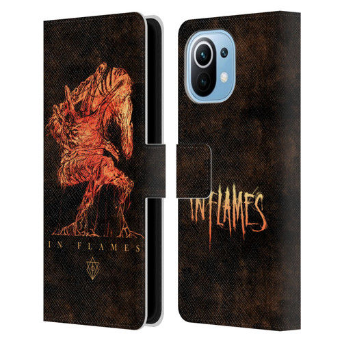 In Flames Metal Grunge Creature Leather Book Wallet Case Cover For Xiaomi Mi 11