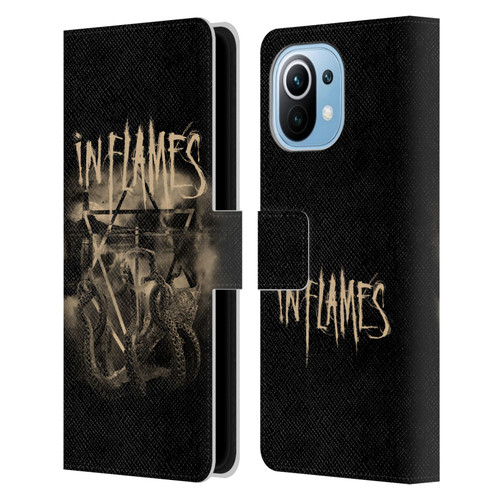 In Flames Metal Grunge Octoflames Leather Book Wallet Case Cover For Xiaomi Mi 11