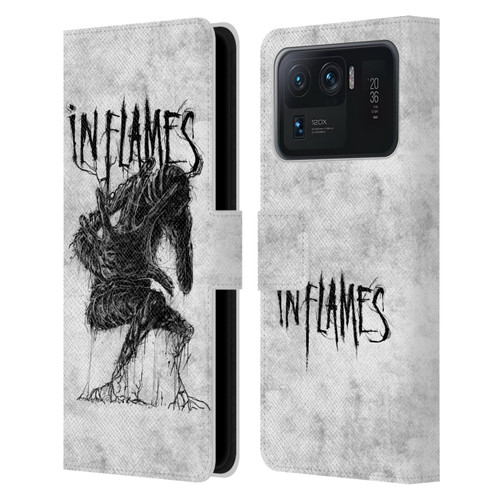 In Flames Metal Grunge Big Creature Leather Book Wallet Case Cover For Xiaomi Mi 11 Ultra