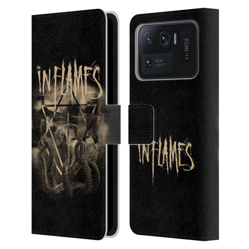 In Flames Metal Grunge Octoflames Leather Book Wallet Case Cover For Xiaomi Mi 11 Ultra