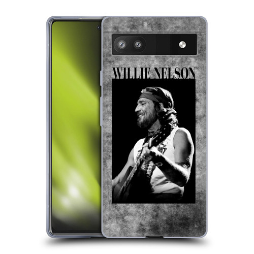 Willie Nelson Grunge Black And White Soft Gel Case for Google Pixel 6a