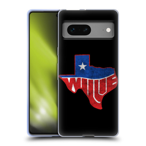 Willie Nelson Grunge Texas Soft Gel Case for Google Pixel 7