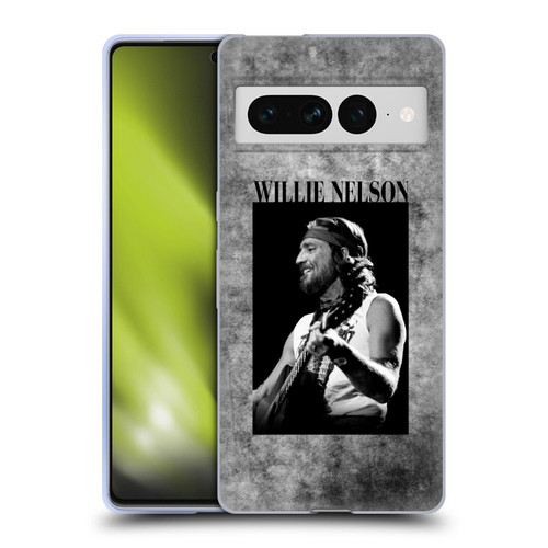 Willie Nelson Grunge Black And White Soft Gel Case for Google Pixel 7 Pro