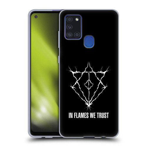In Flames Metal Grunge Jesterhead Logo Soft Gel Case for Samsung Galaxy A21s (2020)