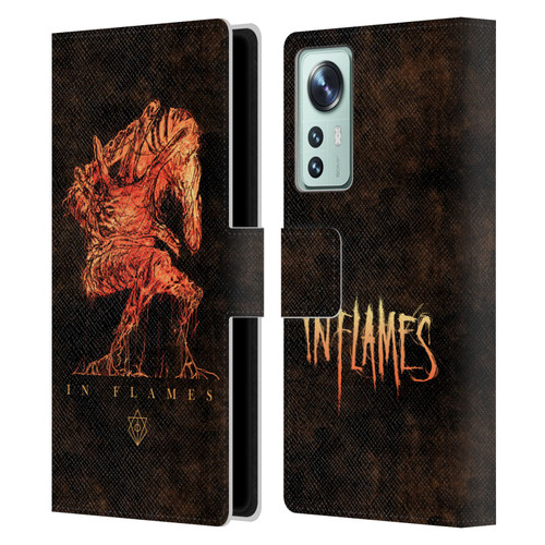 In Flames Metal Grunge Creature Leather Book Wallet Case Cover For Xiaomi 12