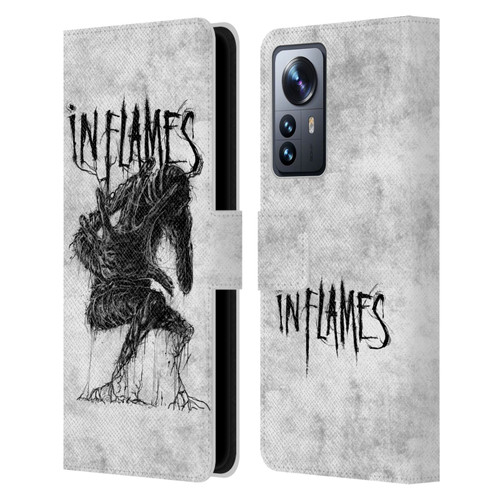 In Flames Metal Grunge Big Creature Leather Book Wallet Case Cover For Xiaomi 12 Pro