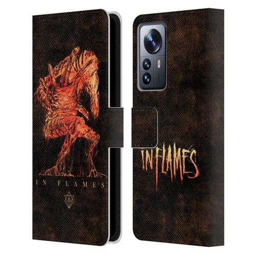 In Flames Metal Grunge Creature Leather Book Wallet Case Cover For Xiaomi 12 Pro