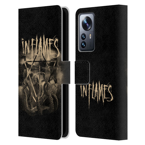 In Flames Metal Grunge Octoflames Leather Book Wallet Case Cover For Xiaomi 12 Pro