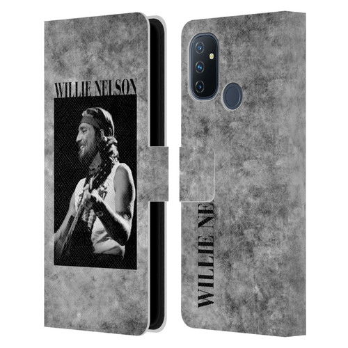 Willie Nelson Grunge Black And White Leather Book Wallet Case Cover For OnePlus Nord N100
