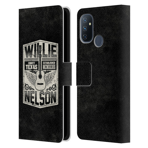 Willie Nelson Grunge Flying Guitar Leather Book Wallet Case Cover For OnePlus Nord N100