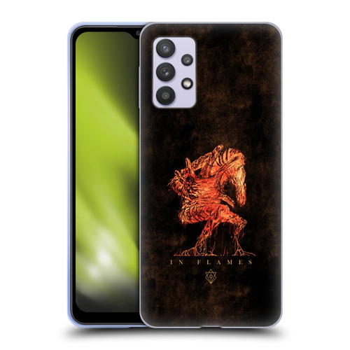 In Flames Metal Grunge Creature Soft Gel Case for Samsung Galaxy A32 5G / M32 5G (2021)