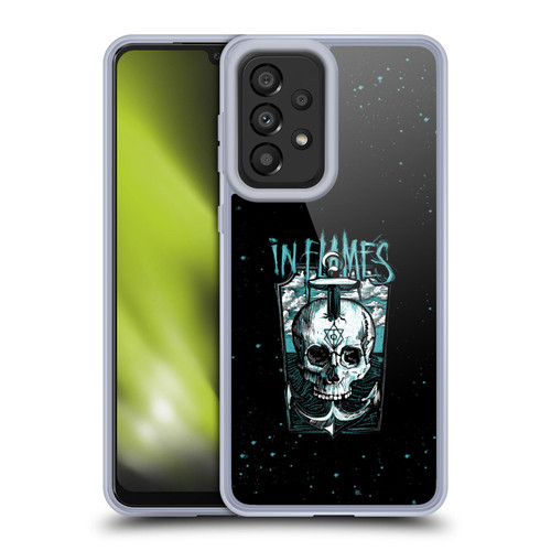 In Flames Metal Grunge Anchor Skull Soft Gel Case for Samsung Galaxy A33 5G (2022)