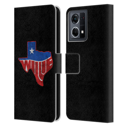 Willie Nelson Grunge Texas Leather Book Wallet Case Cover For OPPO Reno8 4G