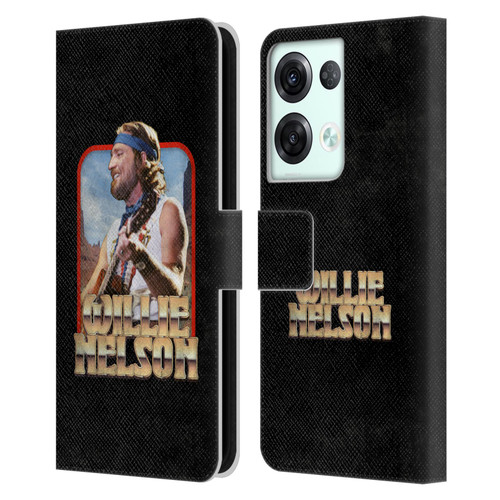 Willie Nelson Grunge Vintage Leather Book Wallet Case Cover For OPPO Reno8 Pro