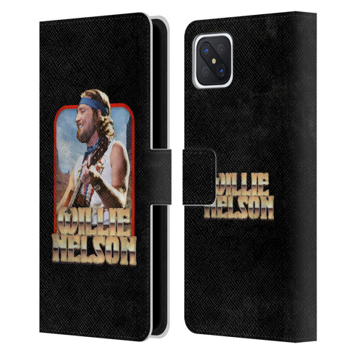Willie Nelson Grunge Vintage Leather Book Wallet Case Cover For OPPO Reno4 Z 5G