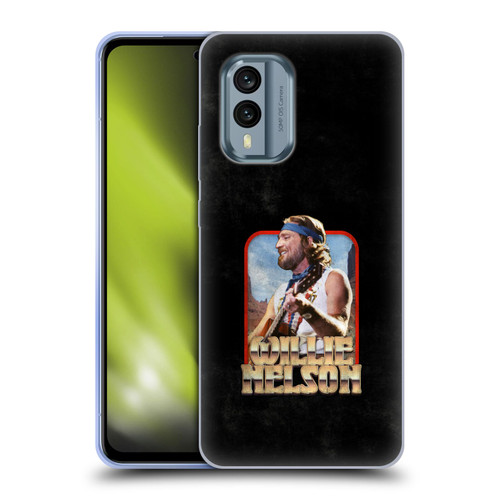 Willie Nelson Grunge Vintage Soft Gel Case for Nokia X30