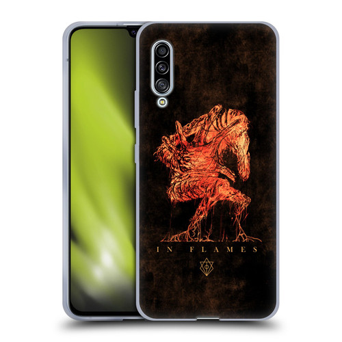 In Flames Metal Grunge Creature Soft Gel Case for Samsung Galaxy A90 5G (2019)