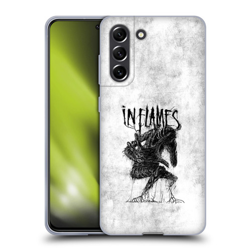 In Flames Metal Grunge Big Creature Soft Gel Case for Samsung Galaxy S21 FE 5G