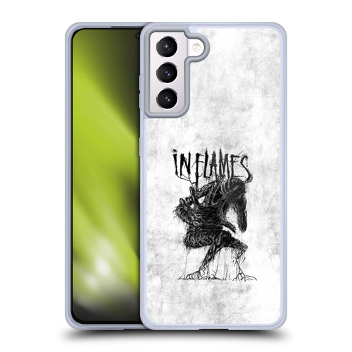 In Flames Metal Grunge Big Creature Soft Gel Case for Samsung Galaxy S21+ 5G