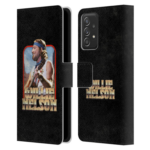 Willie Nelson Grunge Vintage Leather Book Wallet Case Cover For Samsung Galaxy A52 / A52s / 5G (2021)