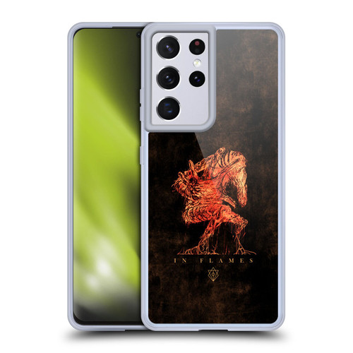 In Flames Metal Grunge Creature Soft Gel Case for Samsung Galaxy S21 Ultra 5G