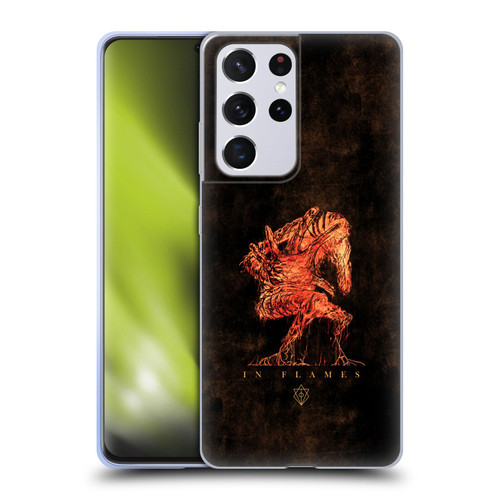 In Flames Metal Grunge Creature Soft Gel Case for Samsung Galaxy S21 Ultra 5G