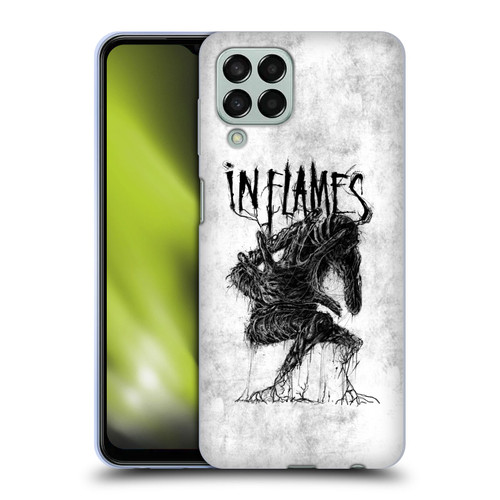 In Flames Metal Grunge Big Creature Soft Gel Case for Samsung Galaxy M33 (2022)