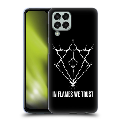 In Flames Metal Grunge Jesterhead Logo Soft Gel Case for Samsung Galaxy M33 (2022)