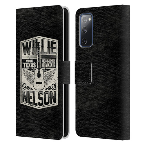 Willie Nelson Grunge Flying Guitar Leather Book Wallet Case Cover For Samsung Galaxy S20 FE / 5G