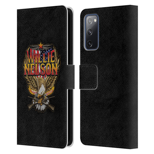 Willie Nelson Grunge Eagle Leather Book Wallet Case Cover For Samsung Galaxy S20 FE / 5G