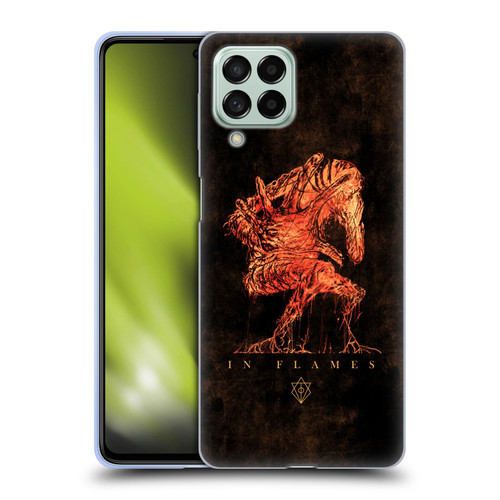 In Flames Metal Grunge Creature Soft Gel Case for Samsung Galaxy M53 (2022)