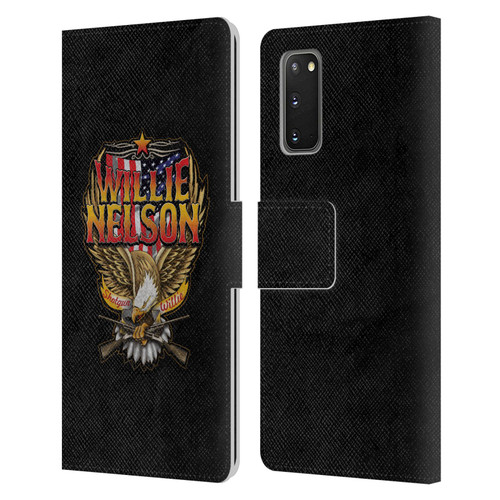 Willie Nelson Grunge Eagle Leather Book Wallet Case Cover For Samsung Galaxy S20 / S20 5G