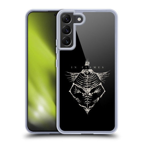 In Flames Metal Grunge Jesterhead Bones Soft Gel Case for Samsung Galaxy S22+ 5G