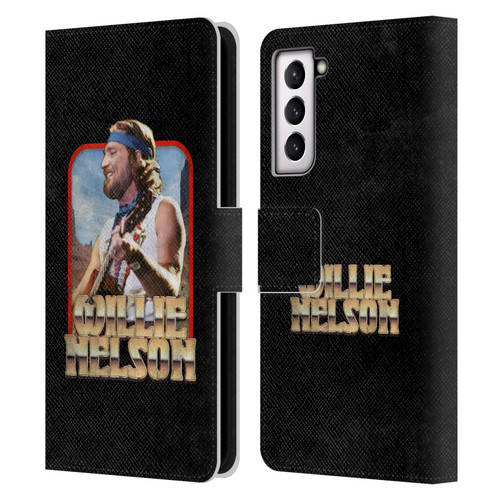 Willie Nelson Grunge Vintage Leather Book Wallet Case Cover For Samsung Galaxy S21 5G