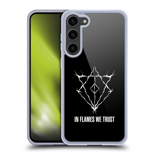 In Flames Metal Grunge Jesterhead Logo Soft Gel Case for Samsung Galaxy S23+ 5G