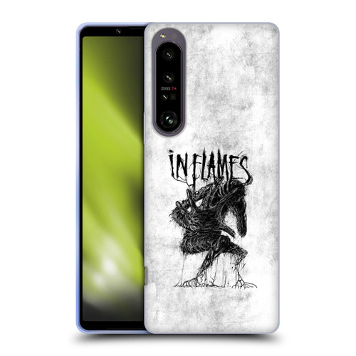 In Flames Metal Grunge Big Creature Soft Gel Case for Sony Xperia 1 IV