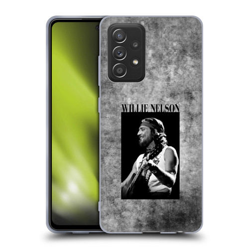 Willie Nelson Grunge Black And White Soft Gel Case for Samsung Galaxy A52 / A52s / 5G (2021)