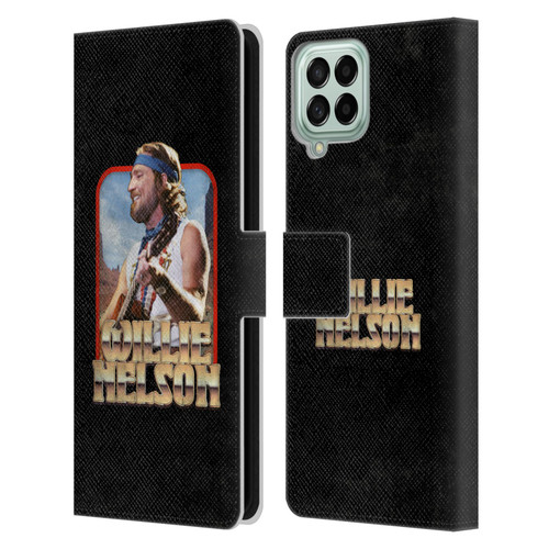 Willie Nelson Grunge Vintage Leather Book Wallet Case Cover For Samsung Galaxy M53 (2022)