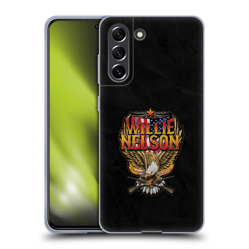 Willie Nelson Grunge Eagle Soft Gel Case for Samsung Galaxy S21 FE 5G