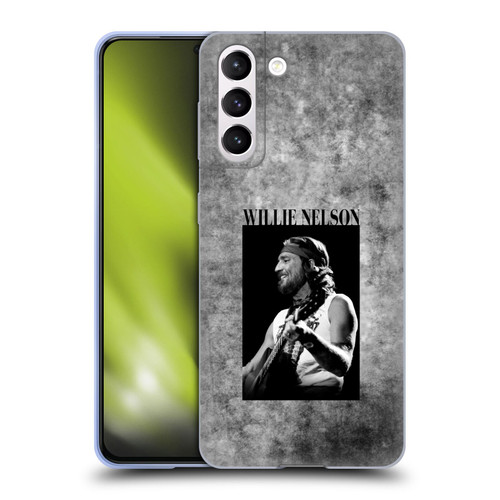 Willie Nelson Grunge Black And White Soft Gel Case for Samsung Galaxy S21 5G