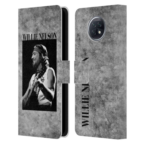Willie Nelson Grunge Black And White Leather Book Wallet Case Cover For Xiaomi Redmi Note 9T 5G